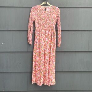 Banjanan long-sleeve floral maxi dress